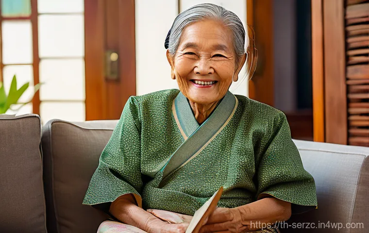 커뮤니티 기반 서비스의 혁신적인 운영 사례 - Prompt 1: Joyful Elderly Woman Video Calling Family in a Thai Home** 커뮤니티 기반 서비스의 혁신적인 운영 사례 - Prompt 1: Joyful Elderly Woman Video Calling Family in a Thai Home**