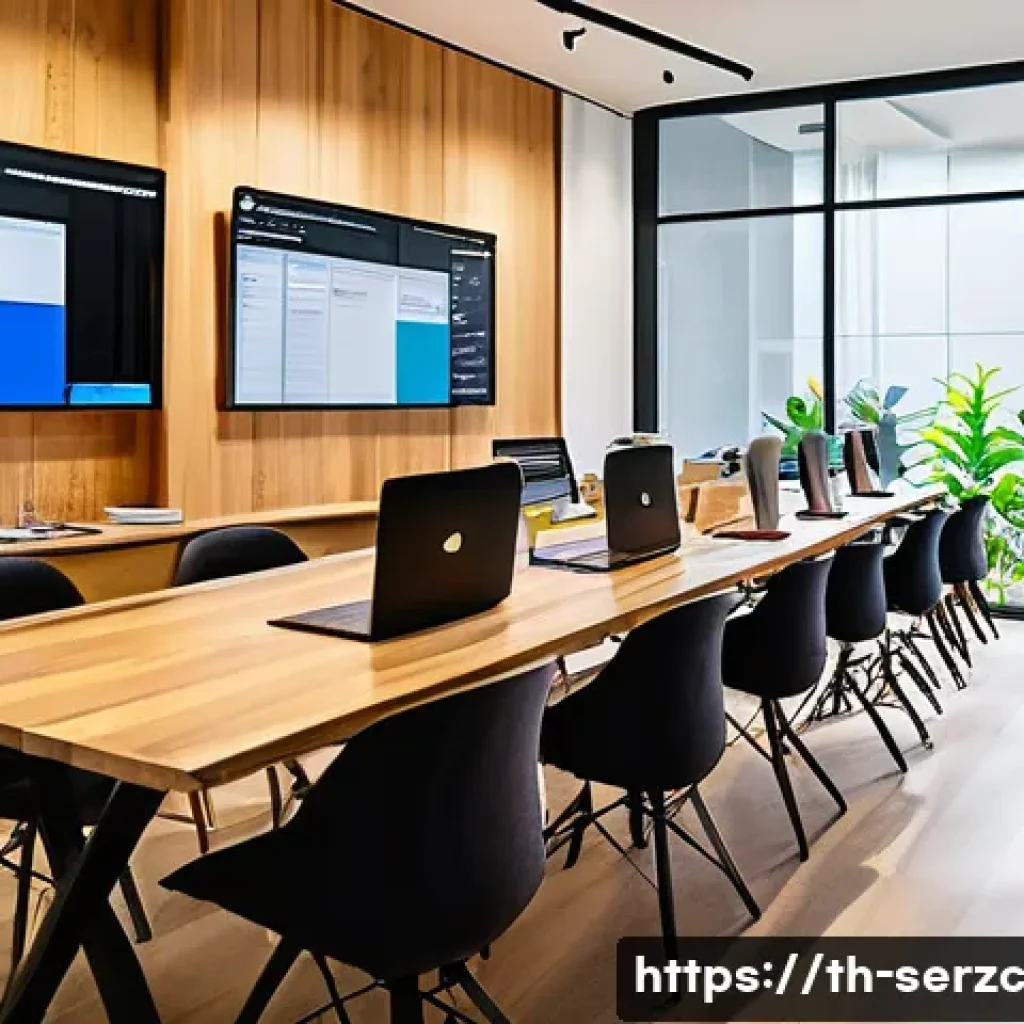 프로젝트 관리 도구를 활용한 커뮤니티 운영 - A modern co-working space in Bangkok with a diverse group of Thai professionals collaborating around...