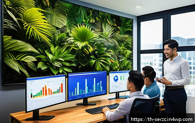 커뮤니티 기반 서비스 성공을 위한 체크리스트 - A vibrant digital marketing team meeting in a modern Thai office, diverse young professionals analyz...