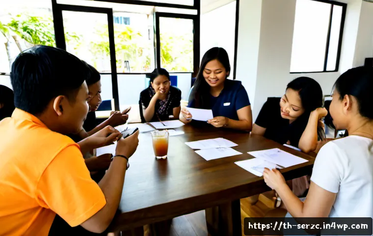 Home 17 커뮤니티 구축을 위한 사용자 조사 방법 - Photorealistic community user research session in a bright Bangkok co-working space, diverse Thai ad...