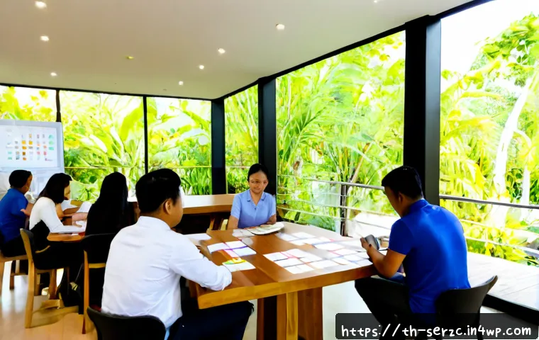 Home 31 커뮤니티 운영의 전략적 접근 및 실행 방법 - Photorealistic strategic community management workshop in a modern Bangkok coworking space, diverse ...