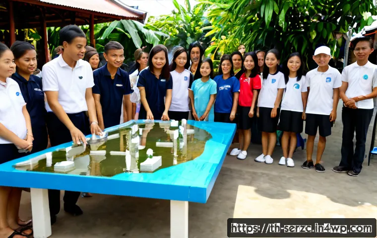 Home 17 커뮤니티 중심의 문제 해결 및 혁신 방법 - Photorealistic community problem-solving workshop in a Thai neighborhood pavilion, diverse Thai resi...
